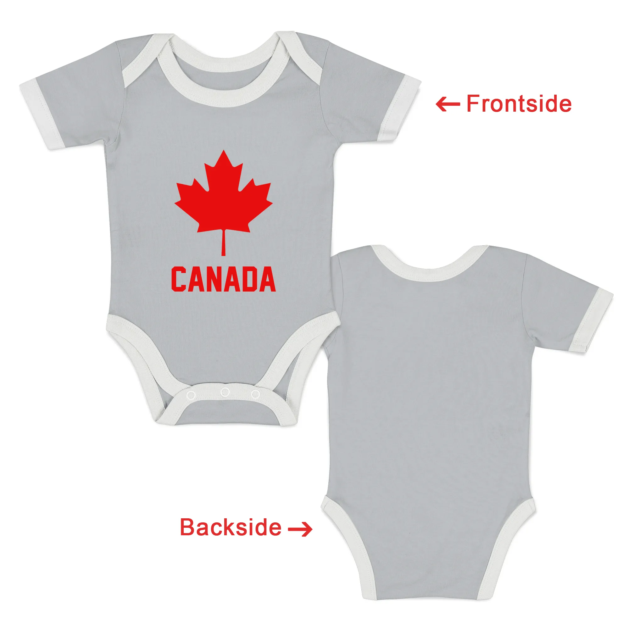 [Custom] Endanzoo Organic Baby Bodysuit I Team Canada Olympic