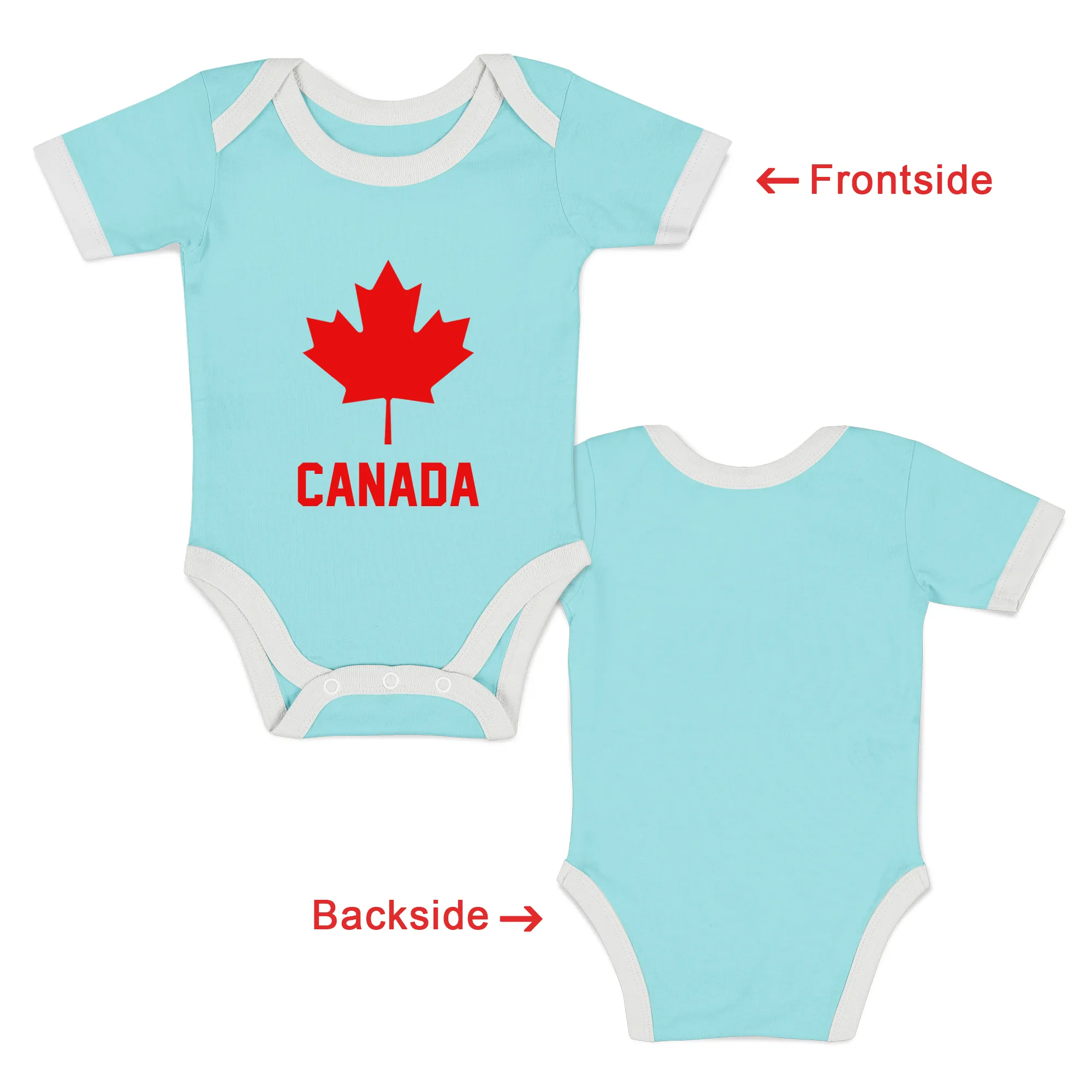 [Custom] Endanzoo Organic Baby Bodysuit I Team Canada Olympic