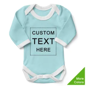 [Custom Text] Endanzoo Organic Baby Bodysuit Long Sleeves