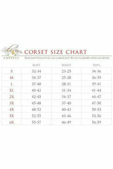 Daisy Corsets Top Drawer 4 PC Naughty Nurse Corset Costume