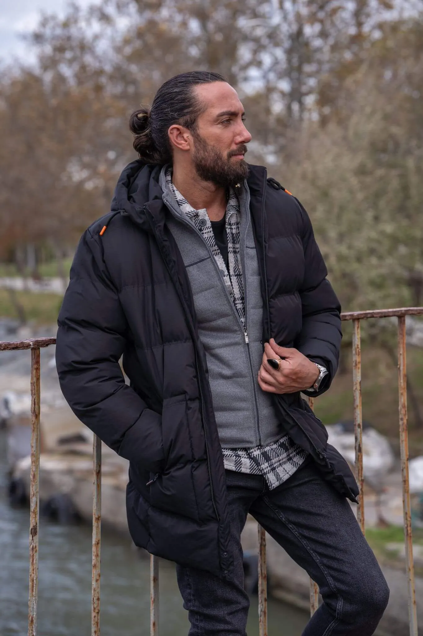 Eden Black Puffer Jacket