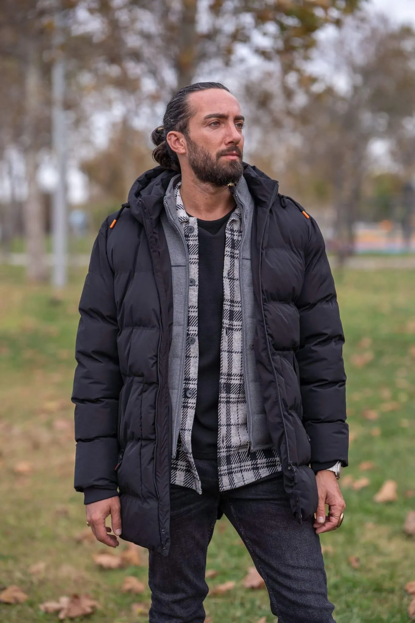 Eden Black Puffer Jacket