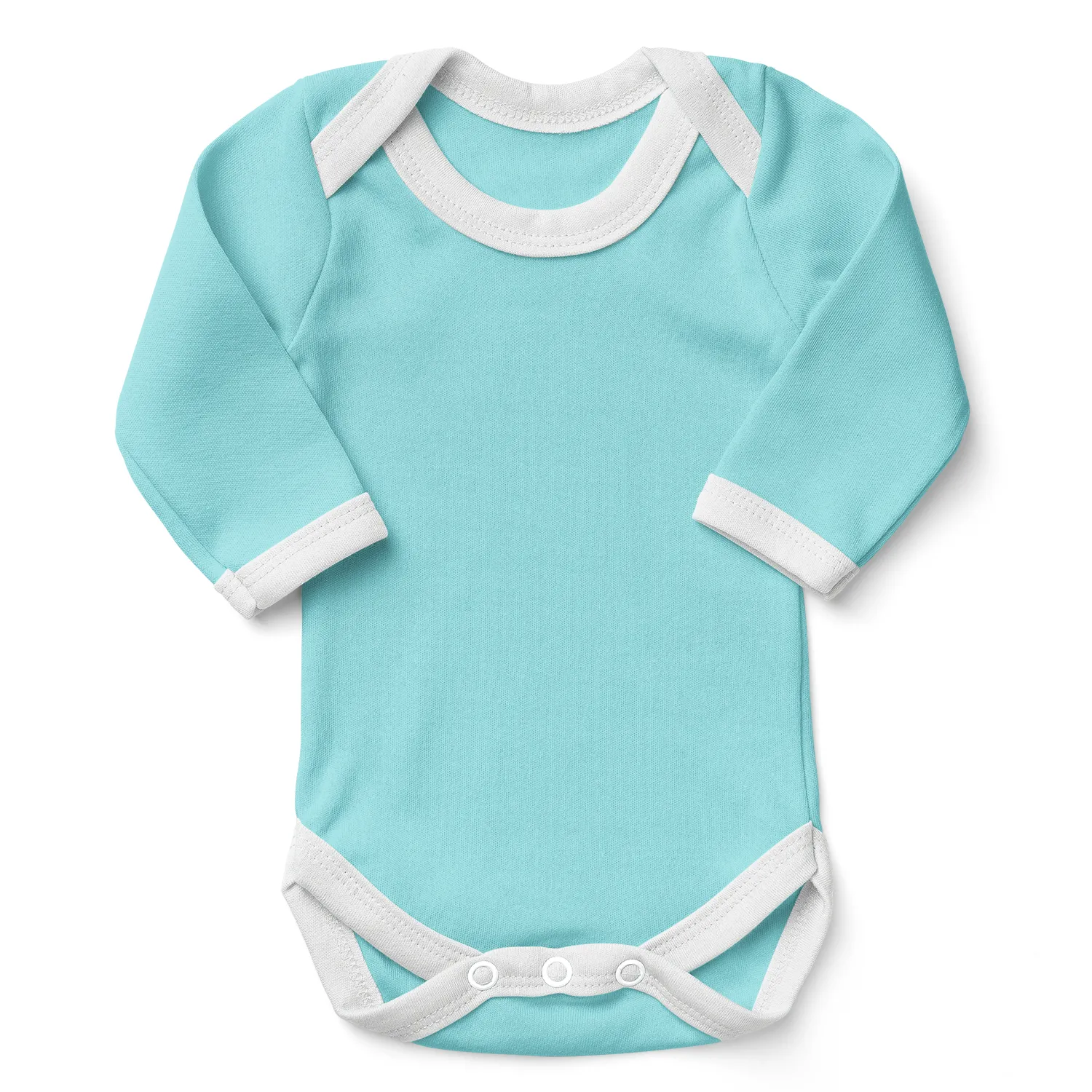 Endanzoo Organic Boy Bodysuit w/ Cuff Pant - Aqua