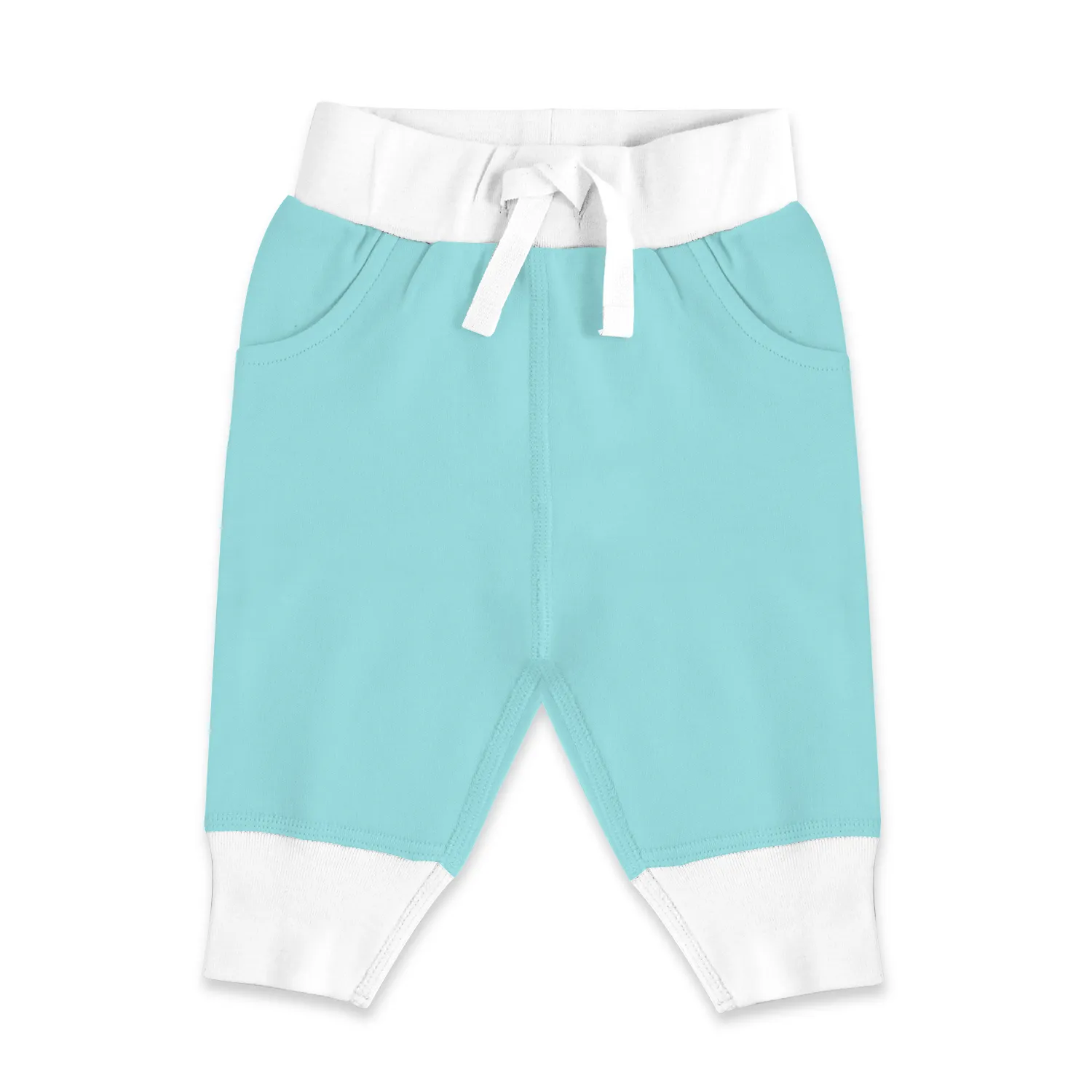 Endanzoo Organic Boy Bodysuit w/ Cuff Pant - Aqua