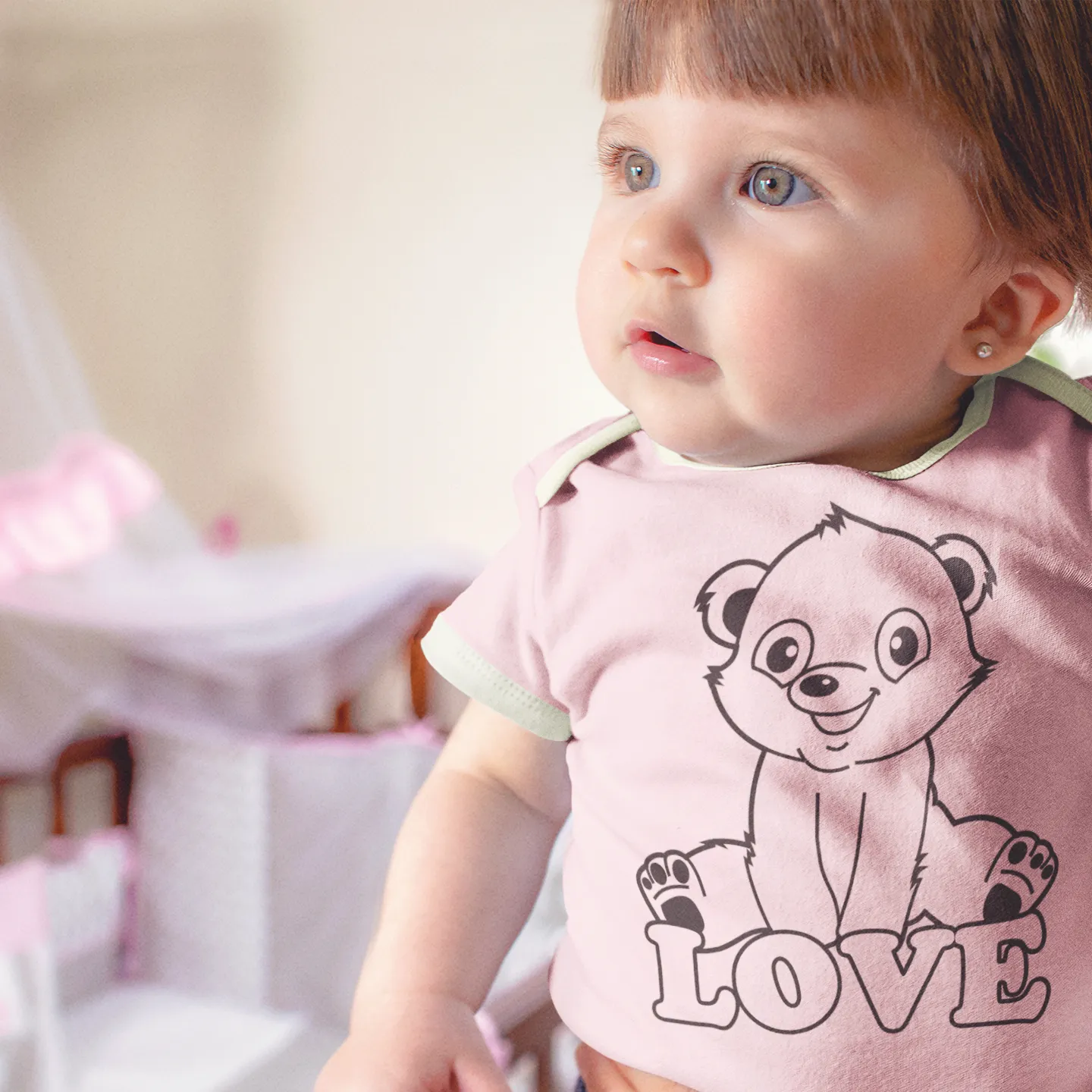 Endanzoo Organic Short Sleeve Bodysuit - Polar Bear Love