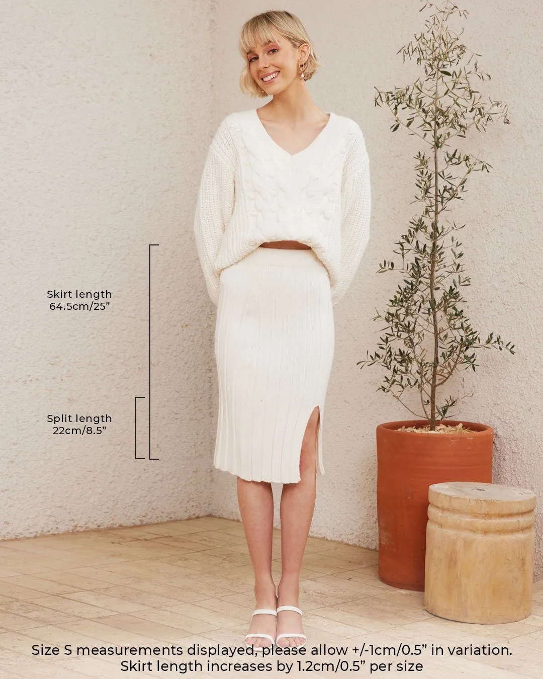 Finley Skirt - White