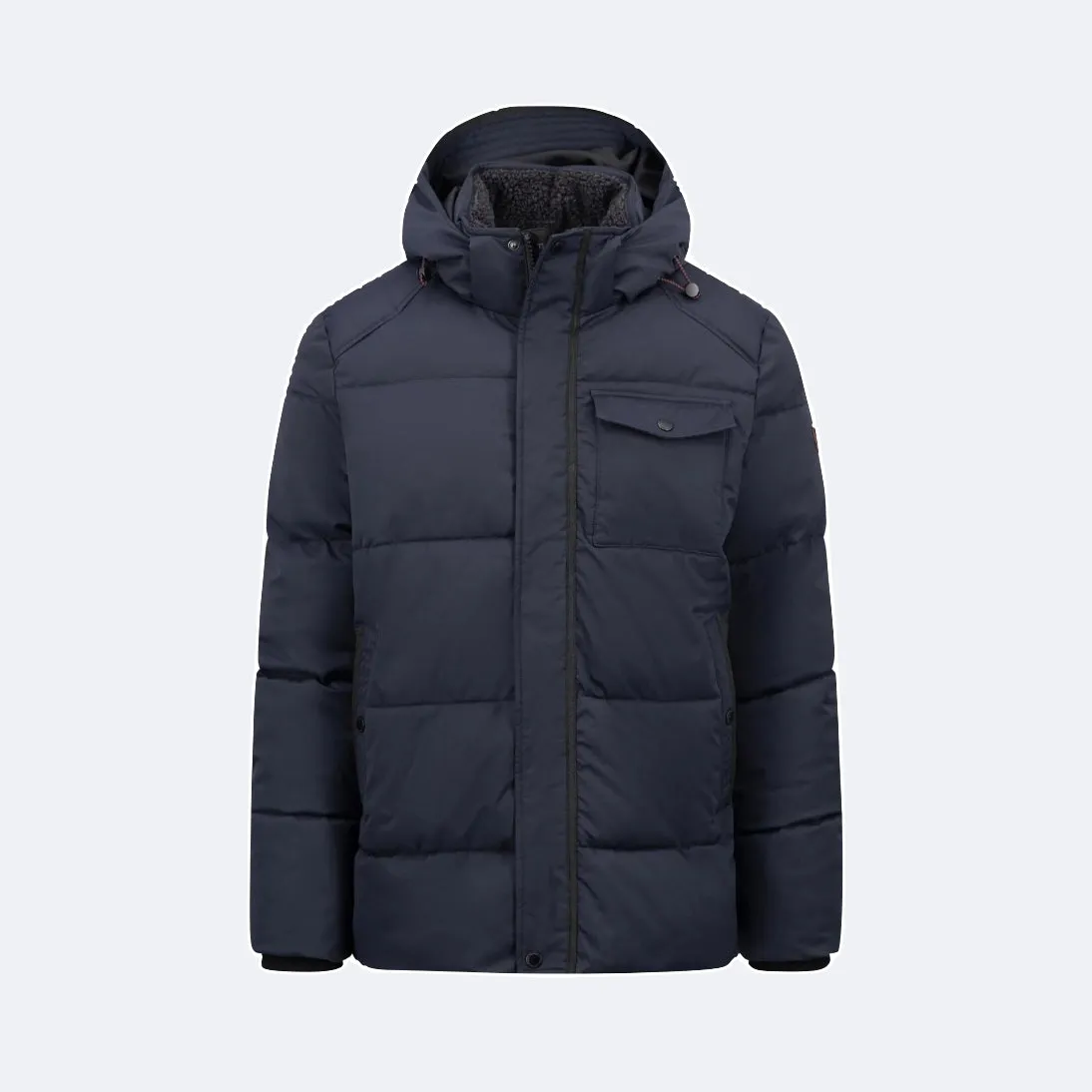 Fynch-Hatton Casual Hooded Puffer Jacket Dark Navy 14102649