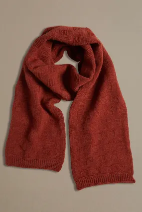 Garter Stitch Scarf | Rust