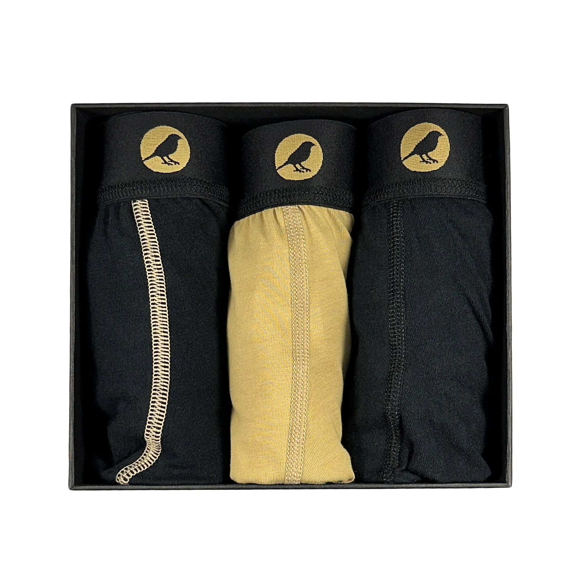 GoldBlack Boxer Briefs 3-Pack