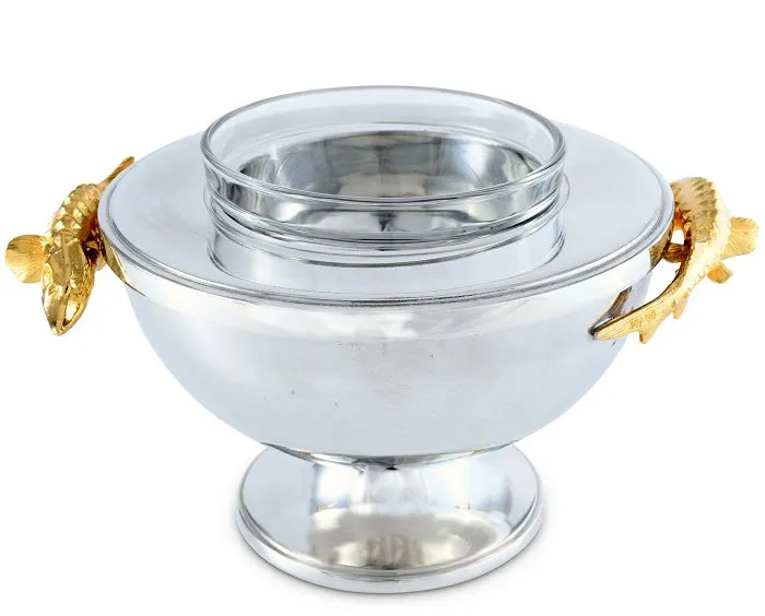 Golden Sturgeon Caviar Server