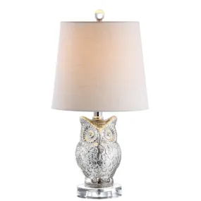 Hanna 19" Glass/Crystal LED Table Lamp