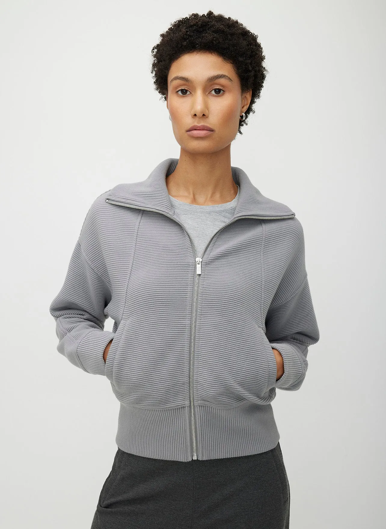 Harmony High Neck Zip Up