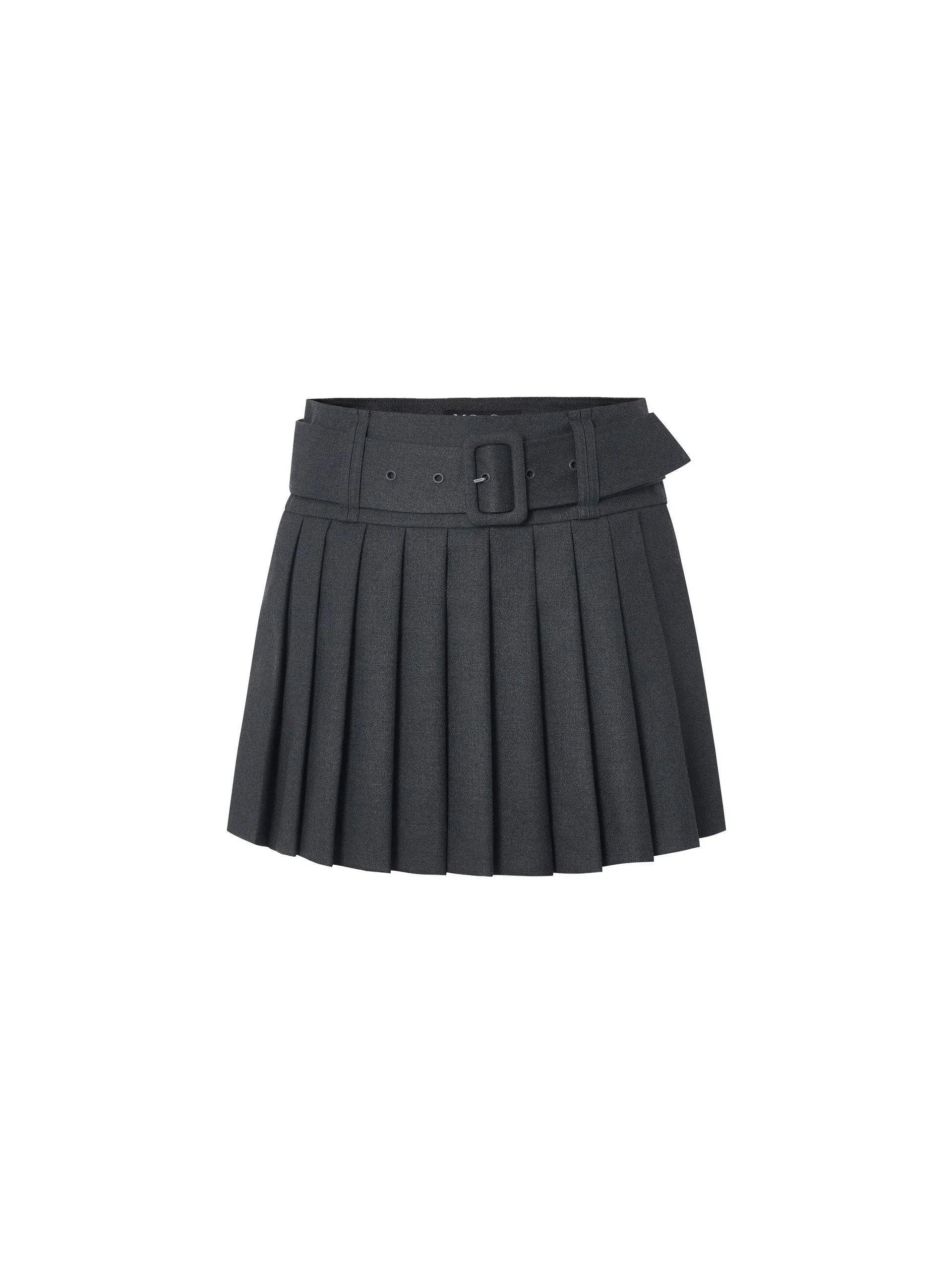 HOT SALE High Waist Pleated Skirt with Belt