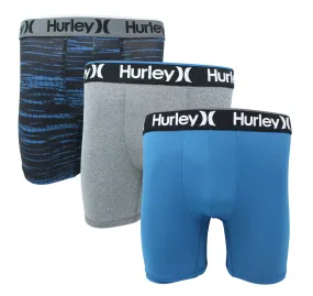 Hurley Men's 3-Pack Regrind Tech Boxer Brief