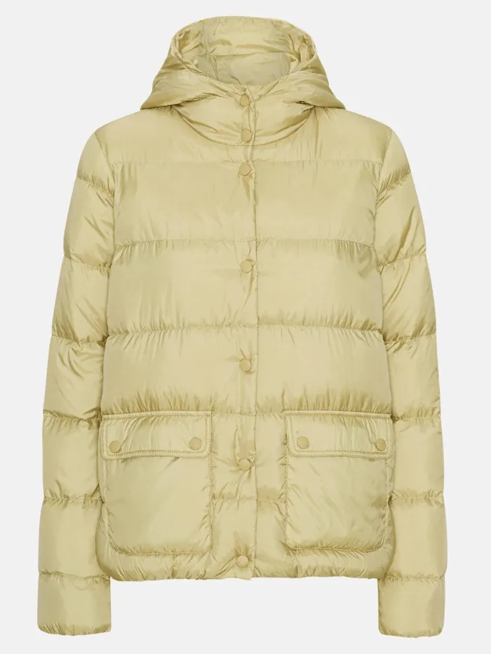 Ilse Jacobsen WALK05 Olive Grass Puffer Jacket 459