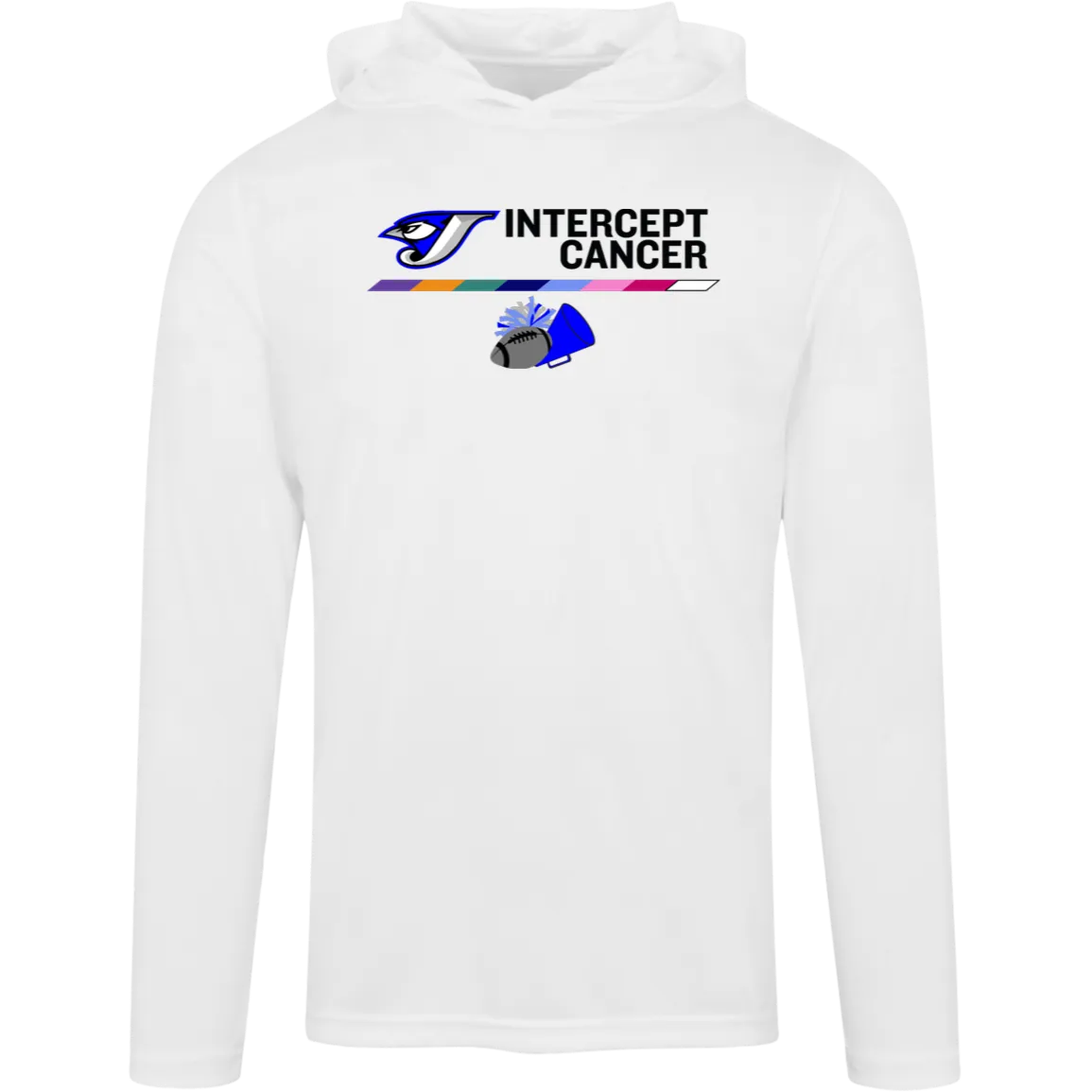 Intercept Cancer TT41 Team 365 Mens Zone Hooded Tee