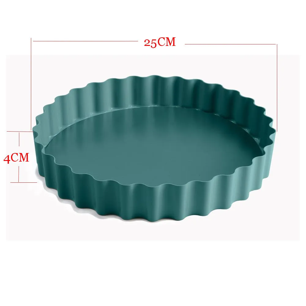 Jamie Oliver Carbon Steel Non-Stick Tart Loose Base Tin 25cm safe up to 240°C