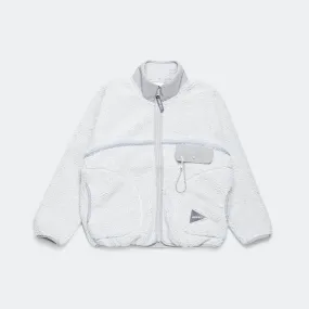 JQ Tape Fleece Jacket x and wander - Light Grey