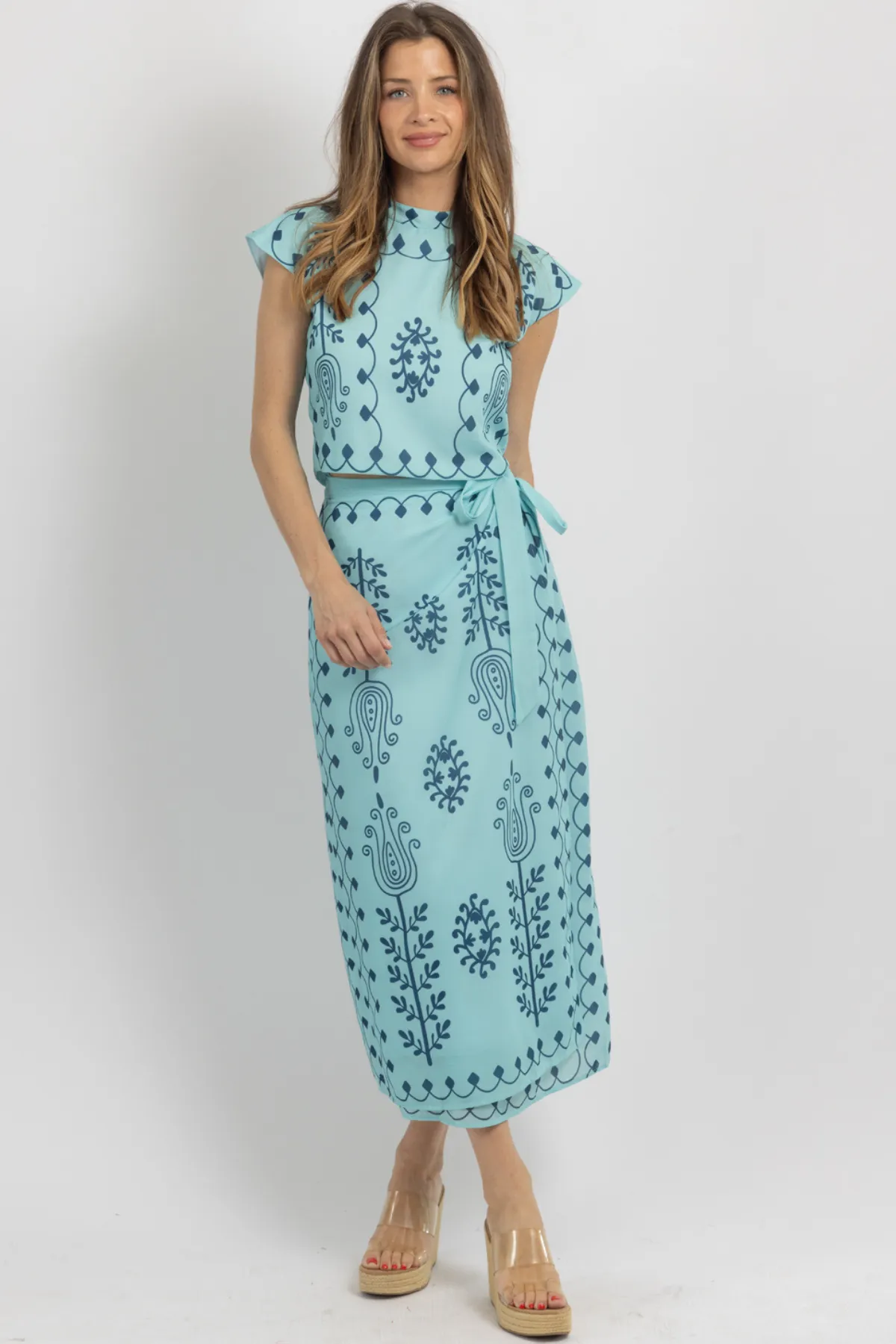 KAMORA AQUA SKIRT SET *BACK IN STOCK*