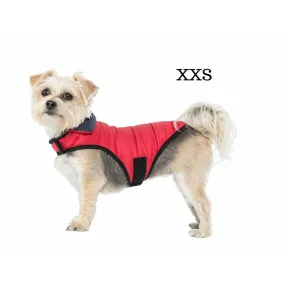 Kimmi Quilted Reversible Packaway Dog Coat - Flint