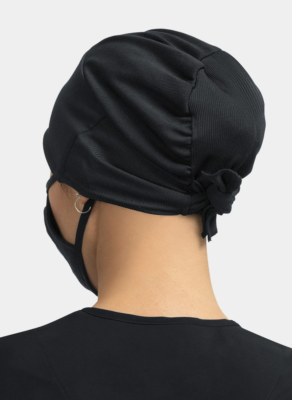 Koi Unisex Scrub Hat - Black