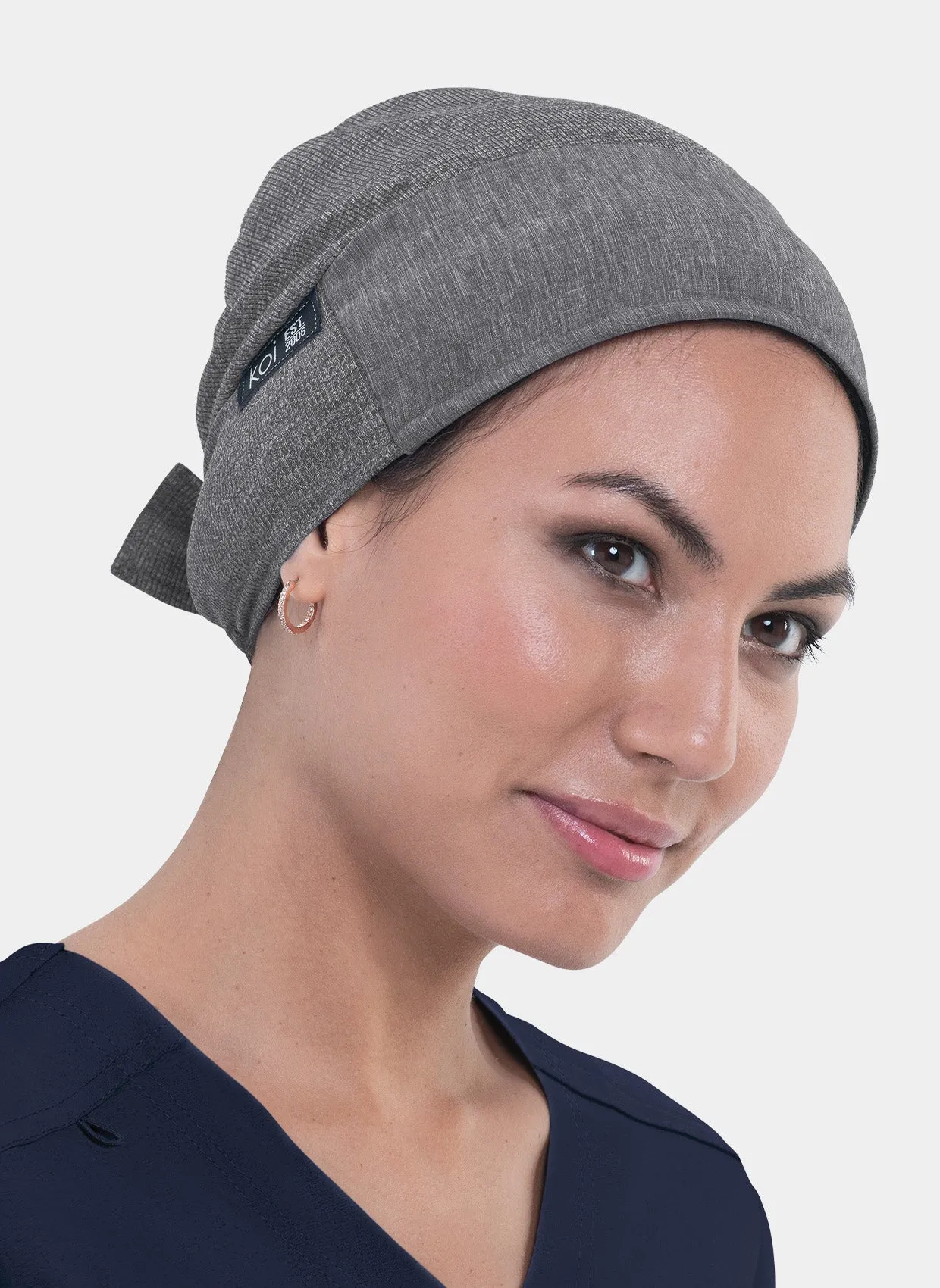 Koi Unisex Scrub Hat - Heather Grey