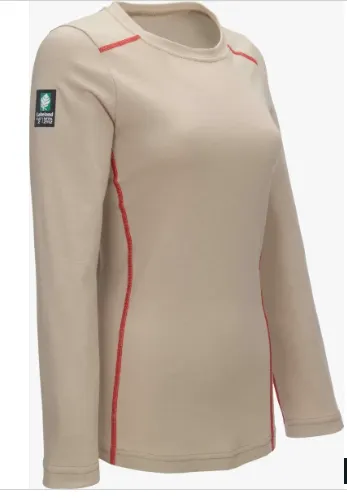 Lakeland LSCWAT20 Tan Women’s High Performance FR Long Sleeve Crew