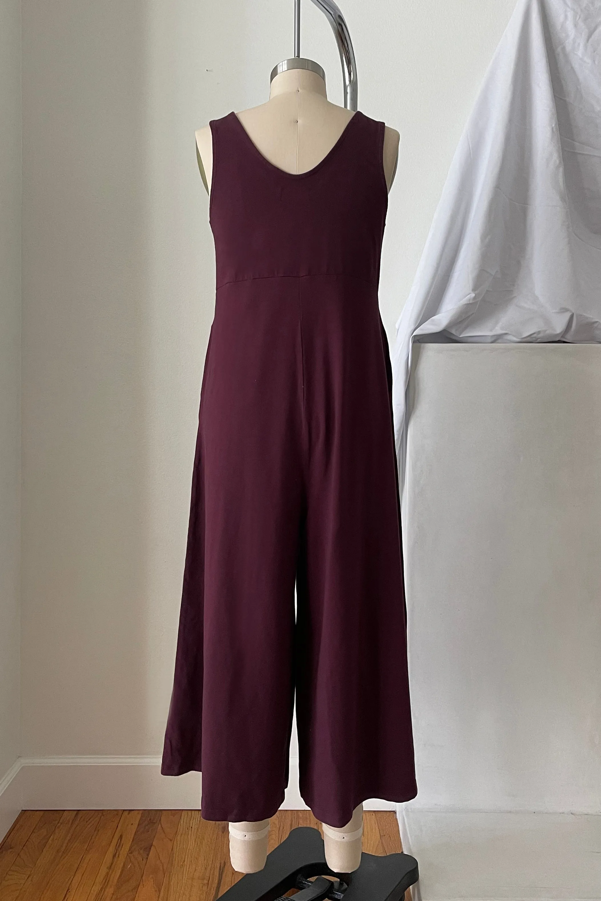 Lakeside Wide Leg Jumpsuit - Maroon