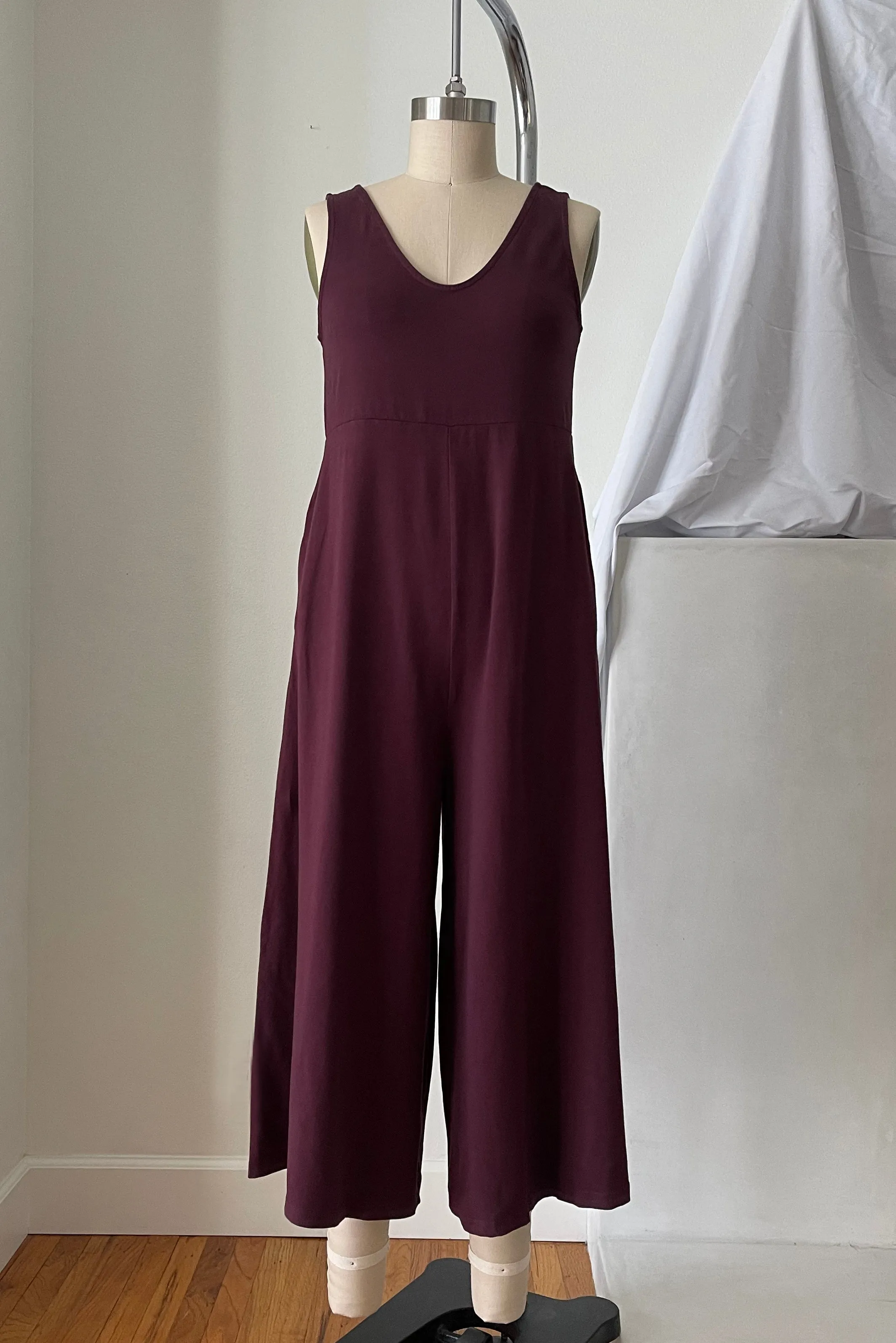 Lakeside Wide Leg Jumpsuit - Maroon