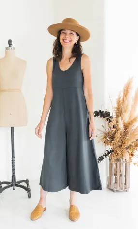 Lakeside Wide Leg Jumpsuit - Zinc Grey