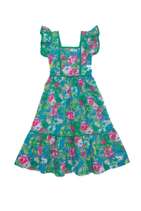 Lilas Dress Aqua Anemone