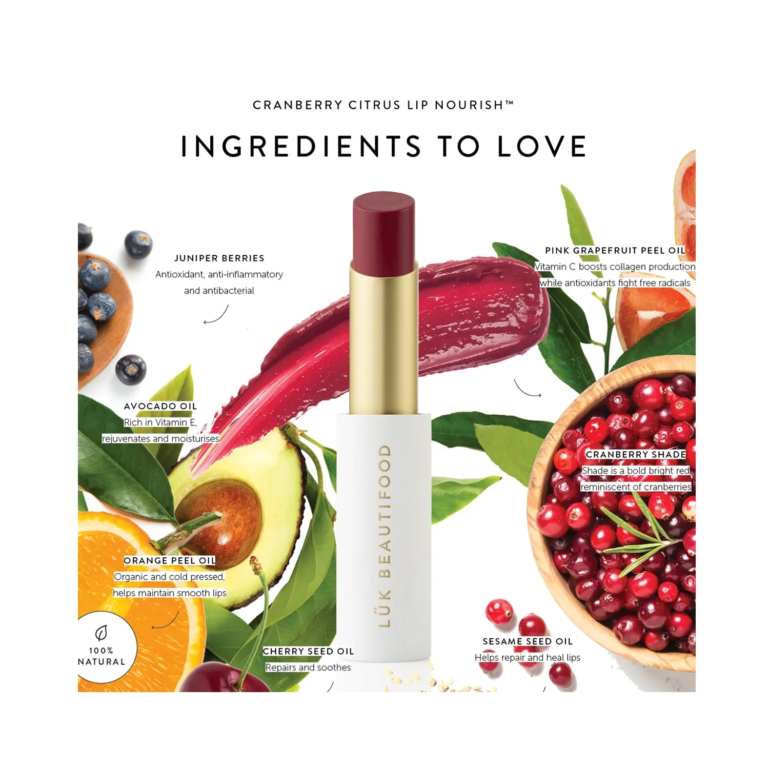 Lip Nourish Luk Cranberry Citrus