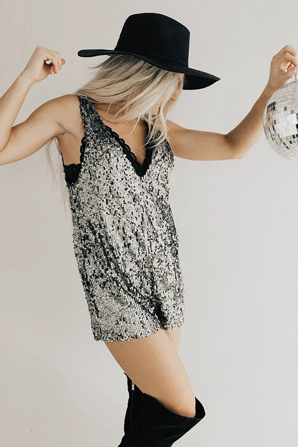 Living Glitzy Sequin Romper