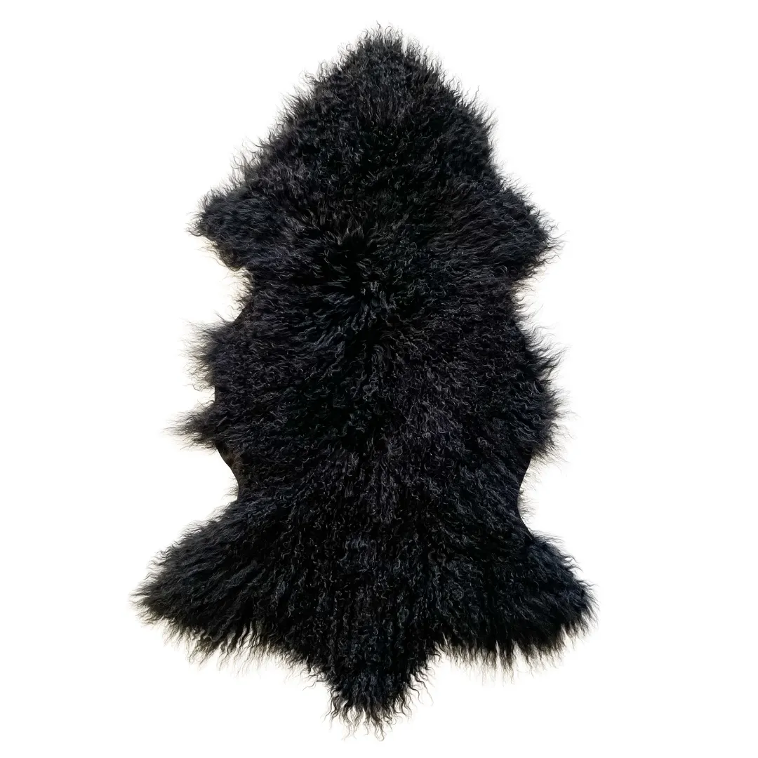 Long Wool Mongolian Sheepskin Rug