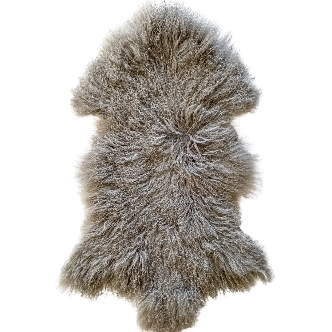 Long Wool Mongolian Sheepskin Rug