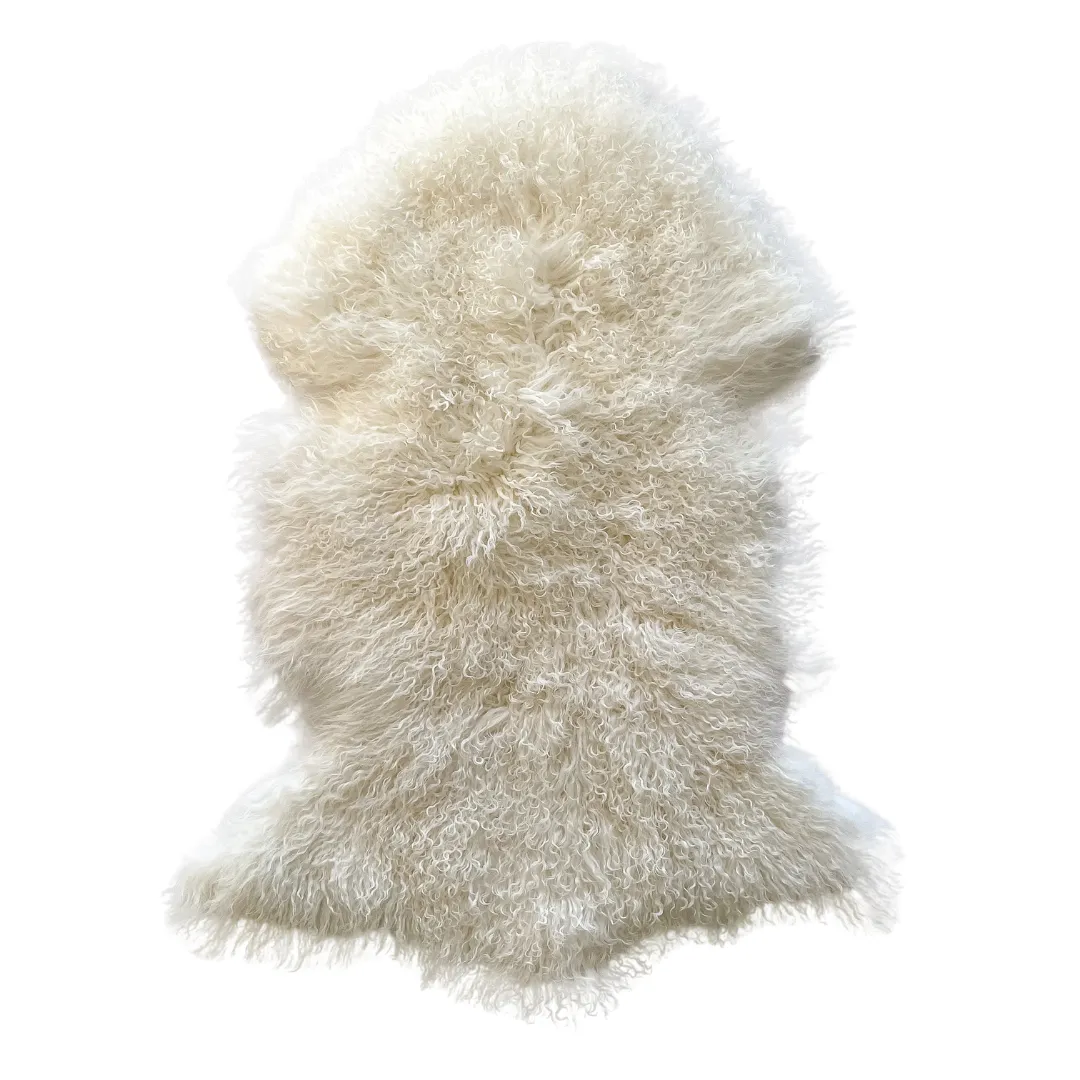 Long Wool Mongolian Sheepskin Rug