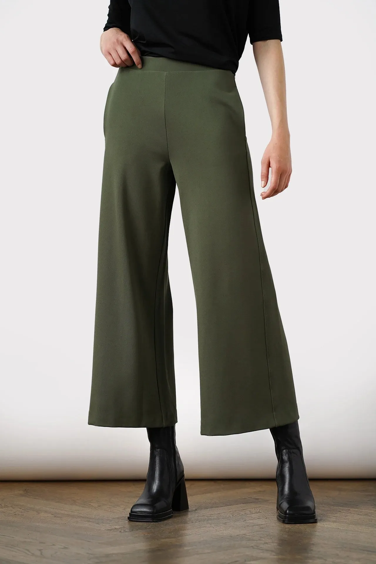 Lottie Wide Pants Forest Green