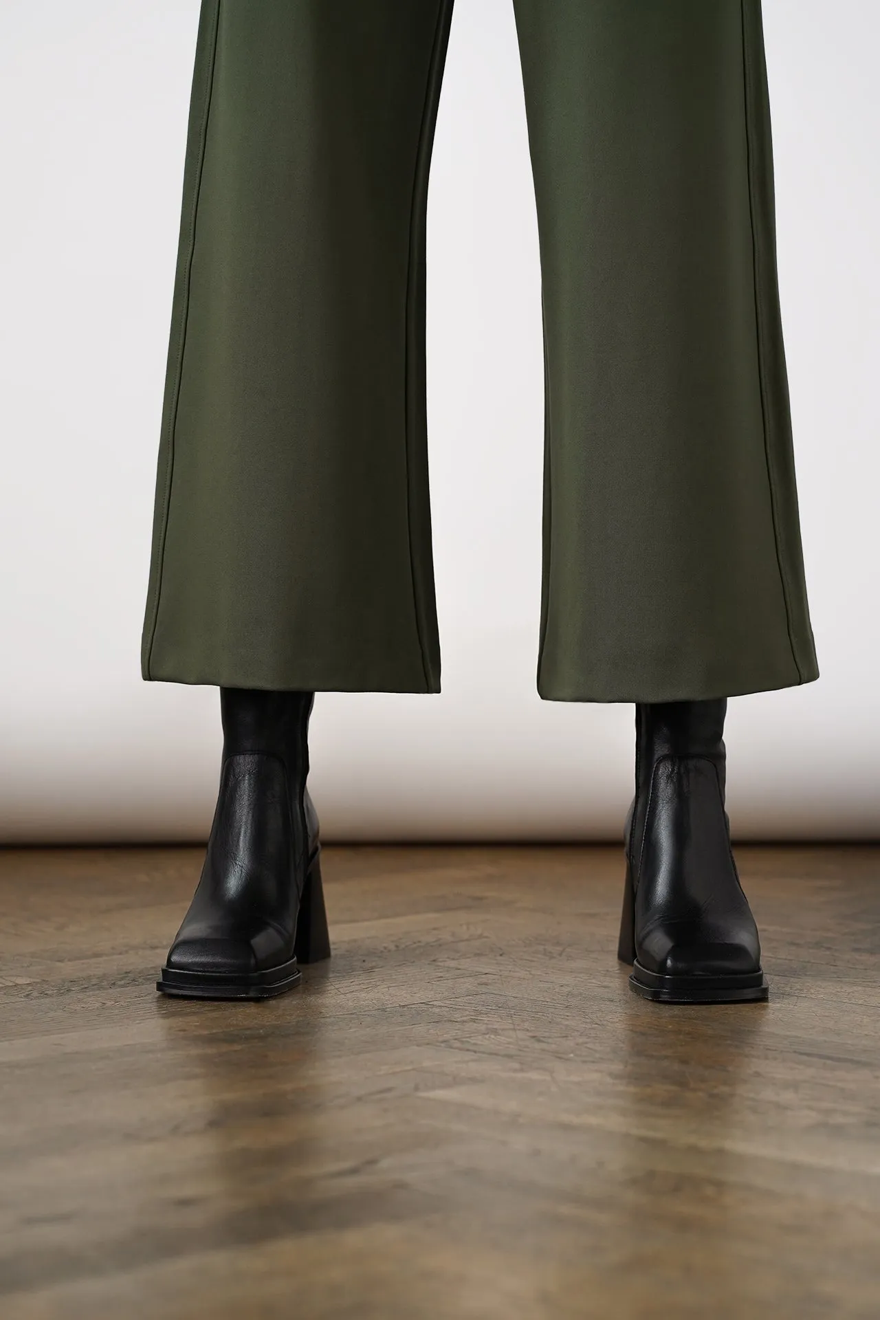 Lottie Wide Pants Forest Green