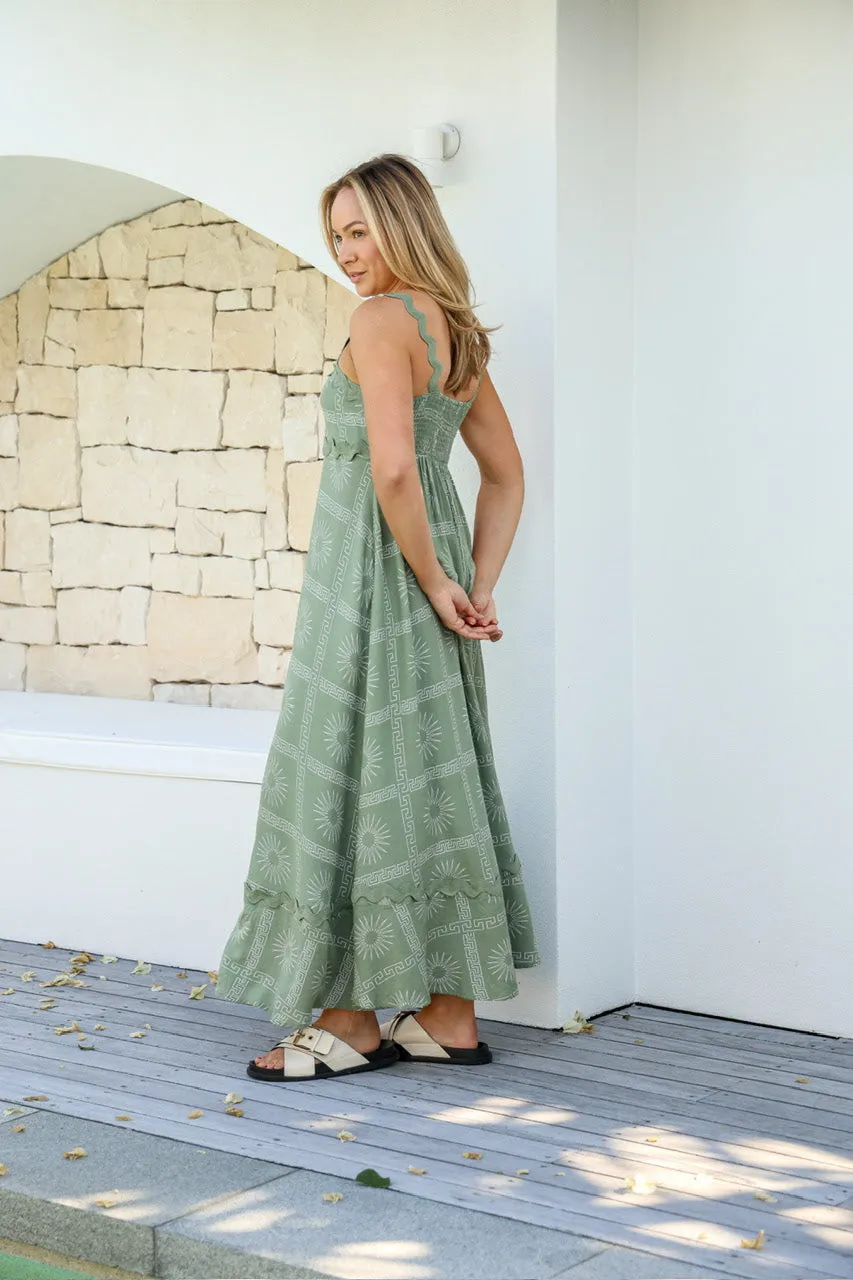 Lunar Ric Rac Maxi Dress