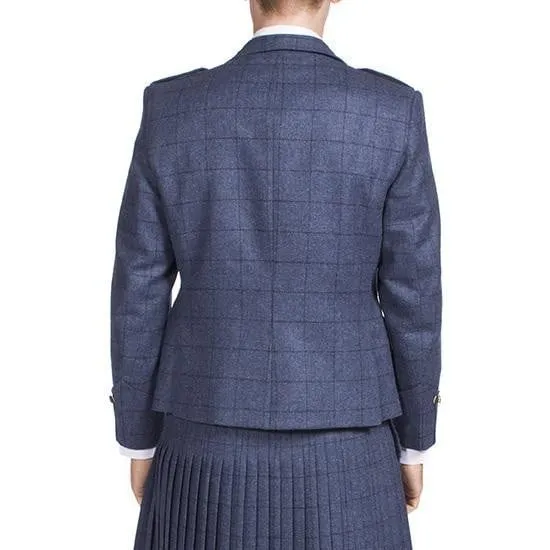 Luxury Argyle Tweed Kilt Jacket & 5 Button Waistcoat Made to Order