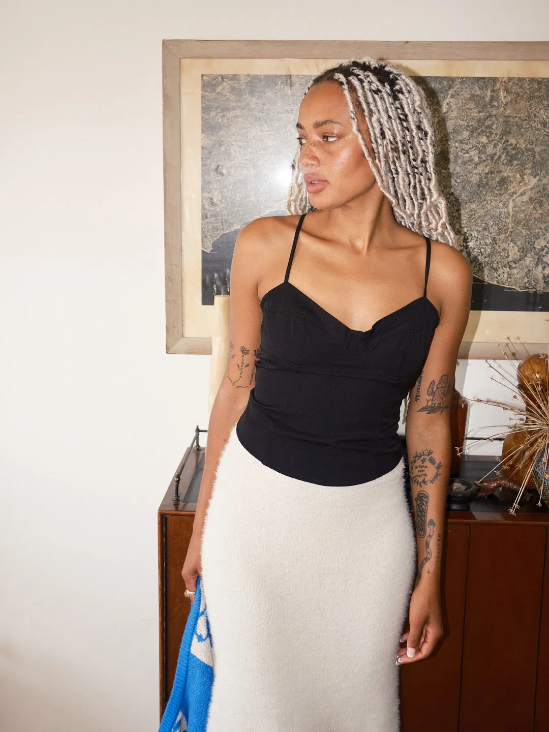 Maude Tricot Skirt - Ecru