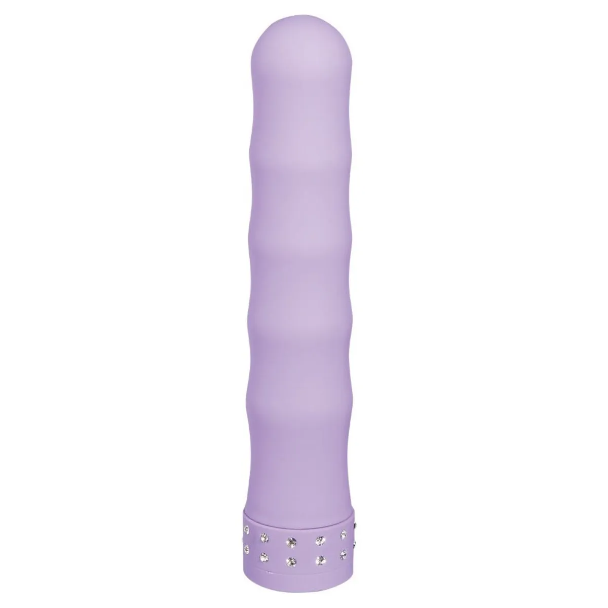 Me You Us Diamond Rippled Vibrator Lilac 7 Inch