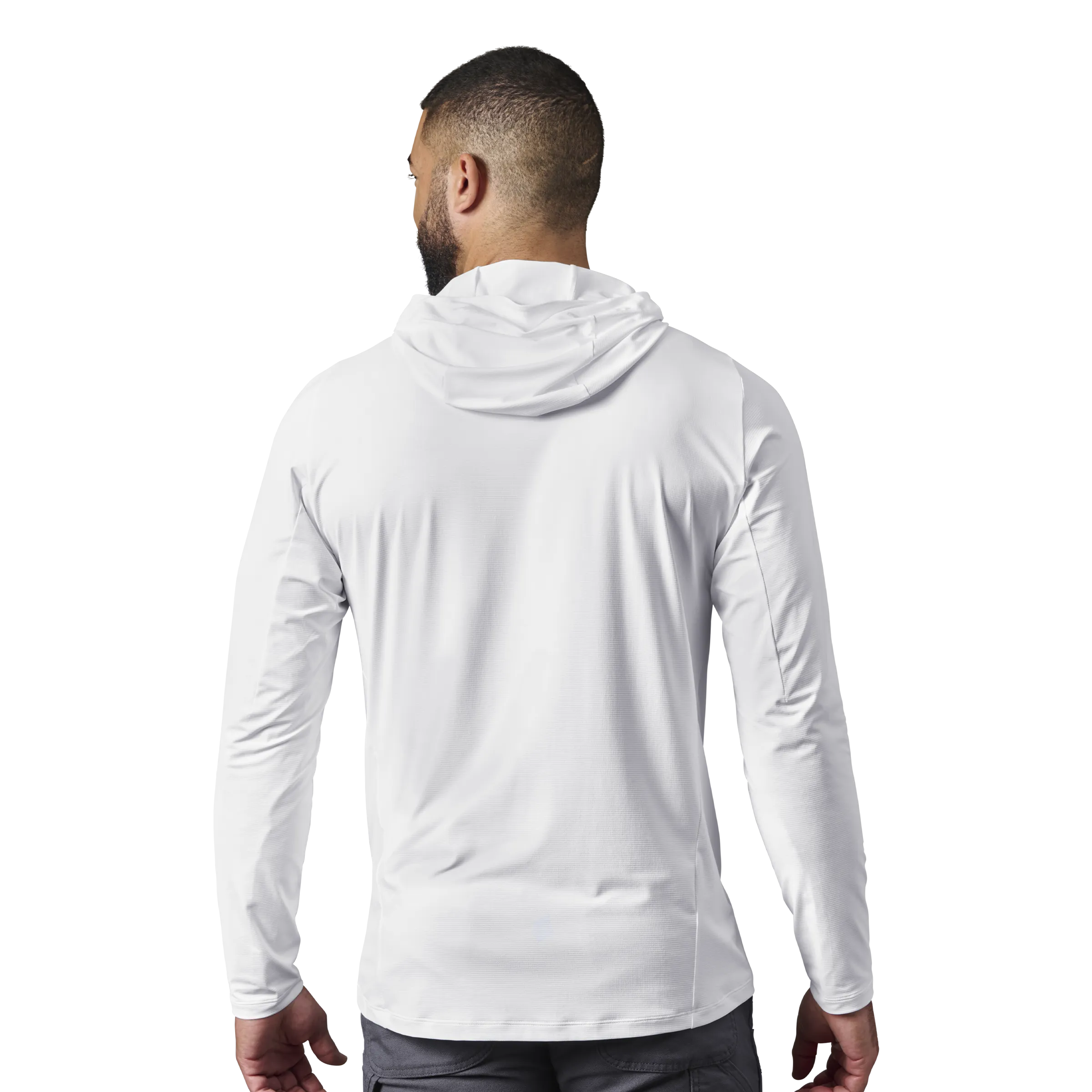 Men's Hooded Ultra Lightweight Sunshirt White