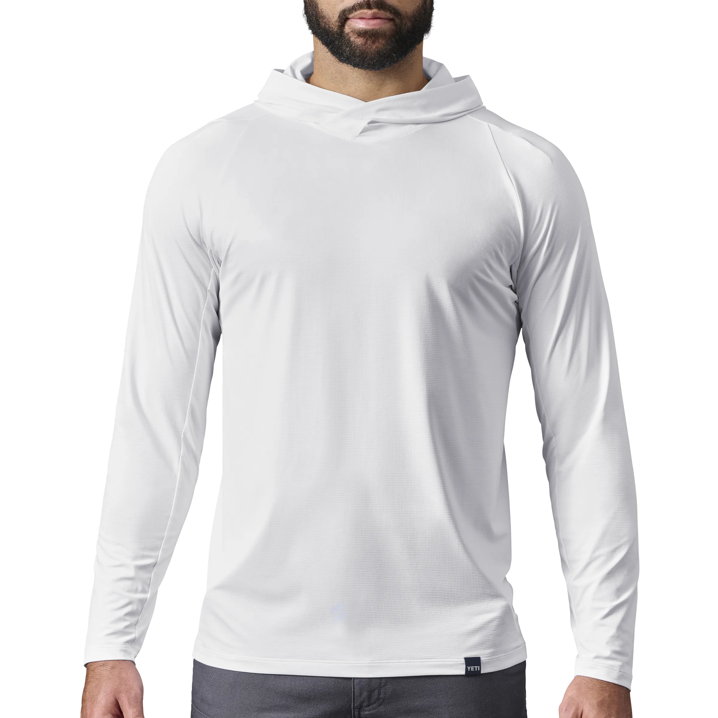 Men's Hooded Ultra Lightweight Sunshirt White