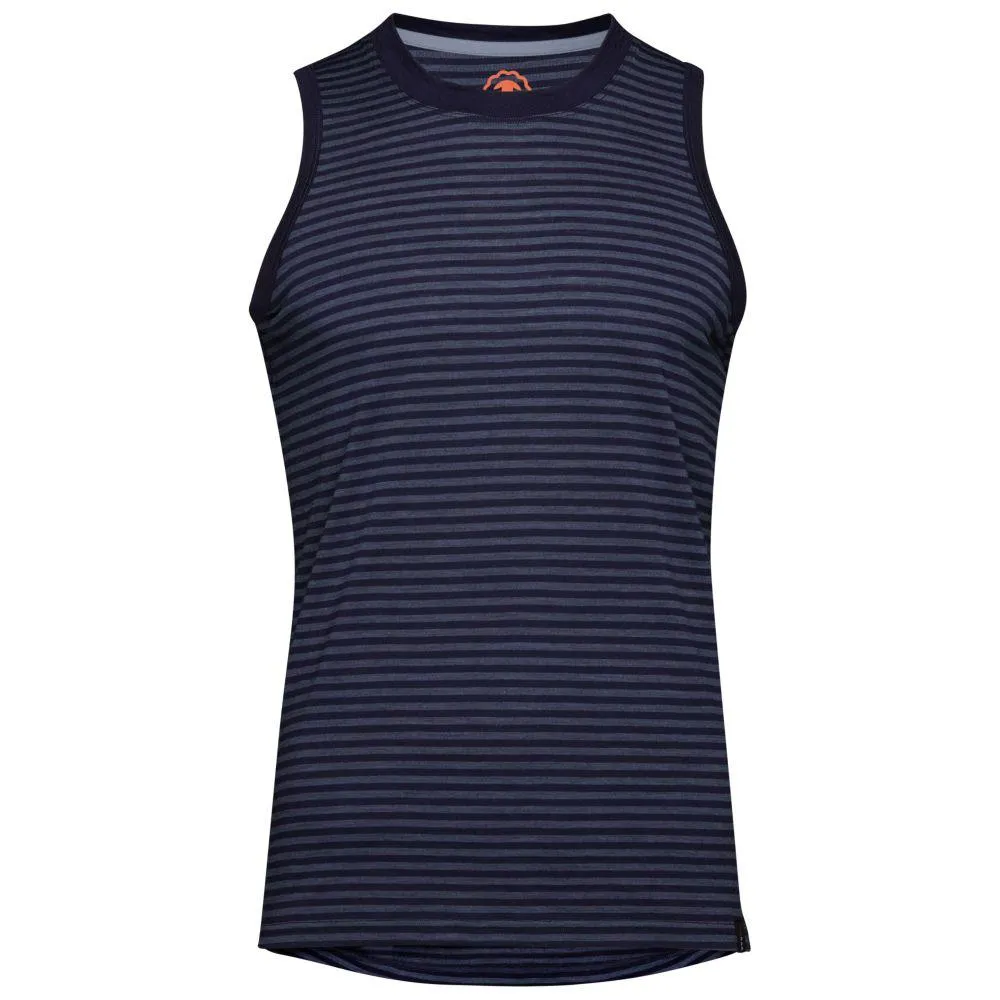 Mens Merino 150 Vest (Mini Stripe Navy/Denim)