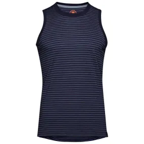 Mens Merino 150 Vest (Mini Stripe Navy/Denim)