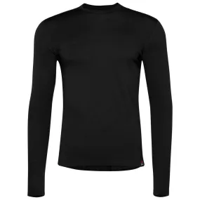 Mens Merino 180 Long Sleeve Crew (Black)