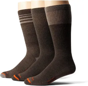 Merrell Men's and Women's Merino Wool Work Crew Socks-3 Pair Pack-Arch Support