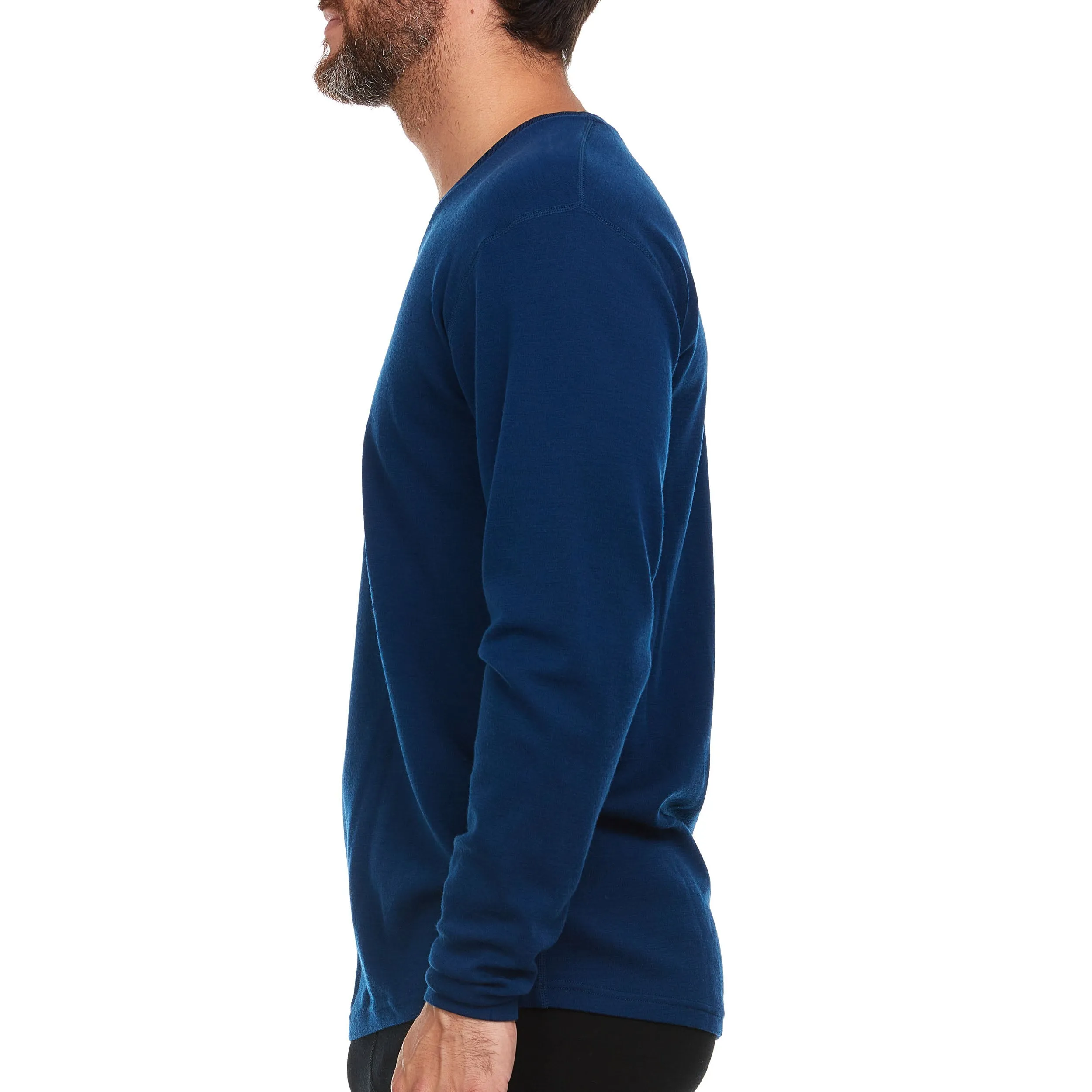 Midweight - Men's Long Sleeve V-Neck 100% Merino Wool