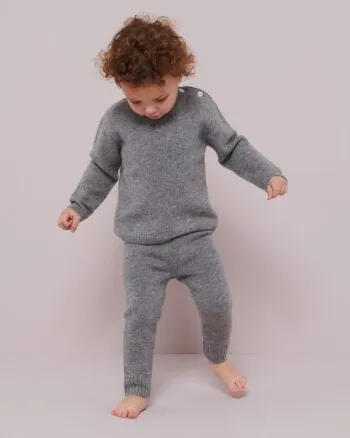 MILLEDEUX~ Cashmere crewneck sweater (6 mo -2 yr)